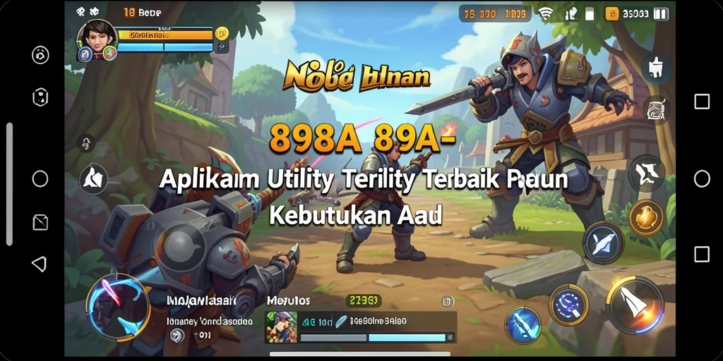 Tampilan antarmuka utama aplikasi 898A yang sederhana dan fungsional.