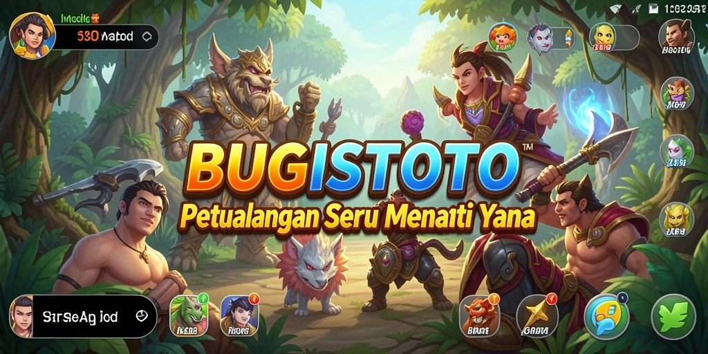 Tangkapan layar menunjukkan aksi seru dalam petualangan BUGISTOTO.