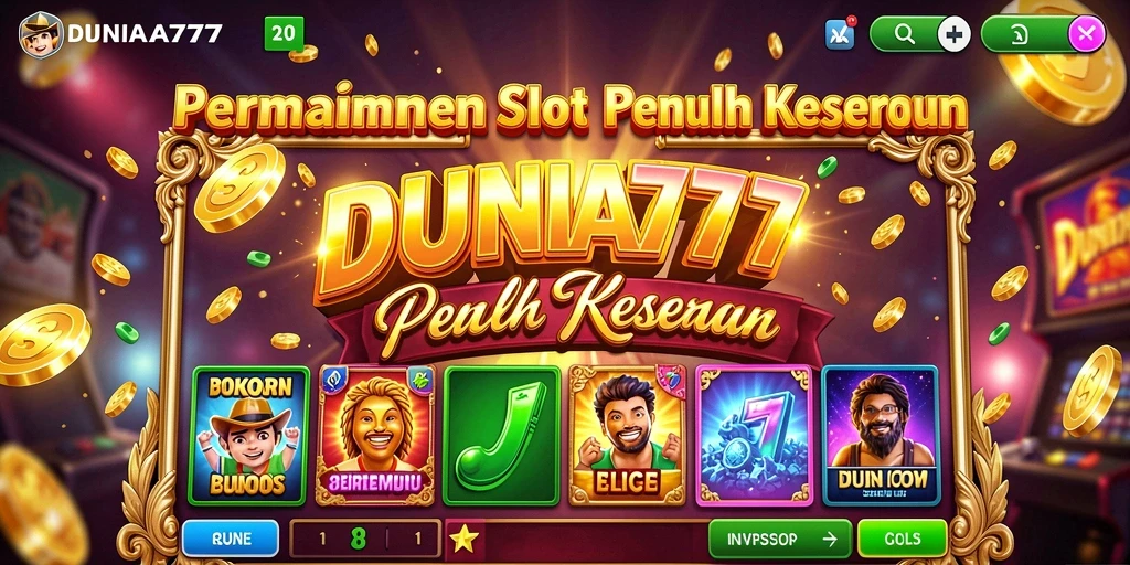 Tampilan gameplay DUNIA777 yang menarik dan interaktif.