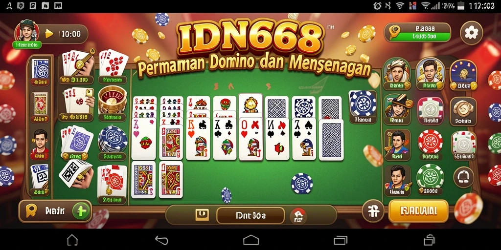 Tampilan gameplay seru IDN668 dengan pengalaman bermain domino.