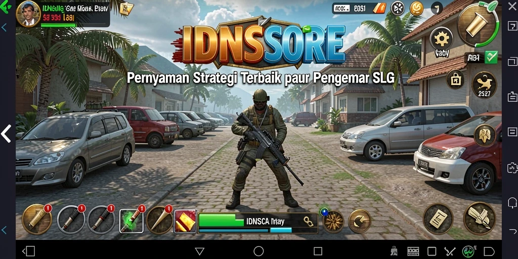 Tangkapan layar utama gameplay SLG IDNSCORE yang mendebarkan.