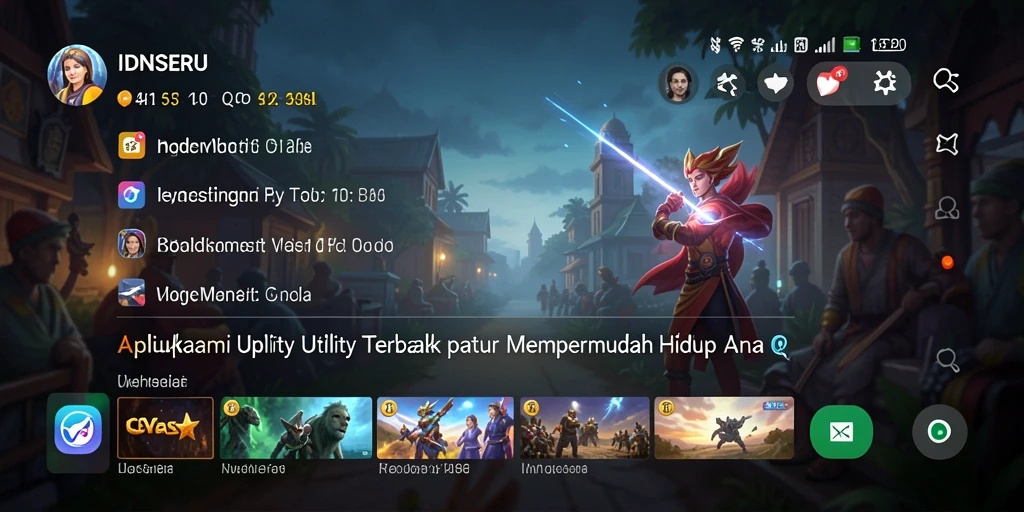 Screenshot utama IDNSERU menunjukkan fitur Utility yang menarik dan praktis.