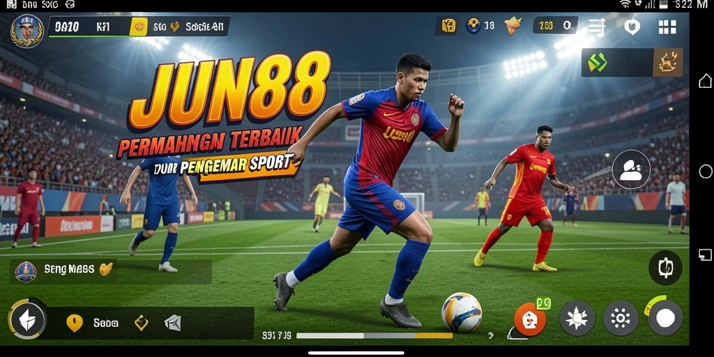 Tampilan menarik dari gameplay <strong>JUN88</strong> dengan aksi olahraga seru.