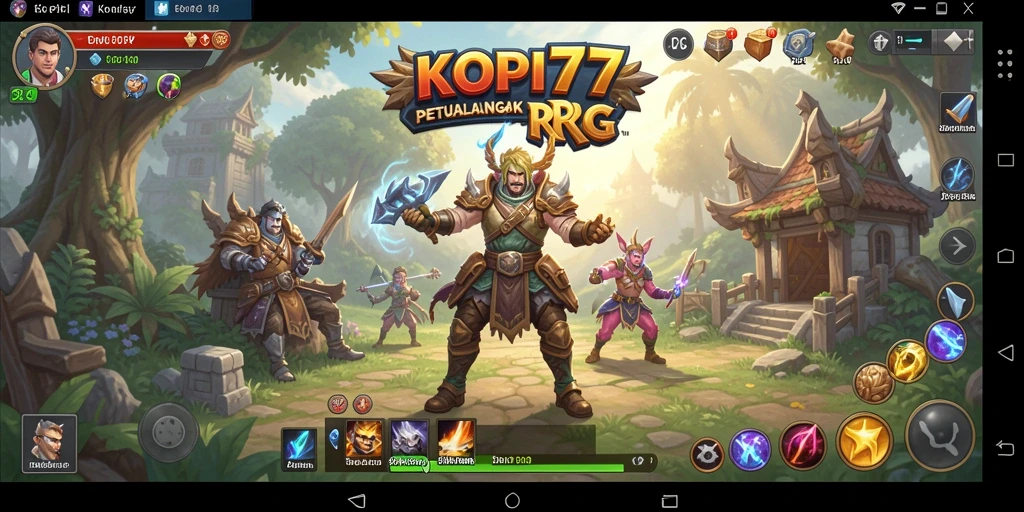 Tampilan gameplay RPG KOPI77 yang menakjubkan dan menarik.