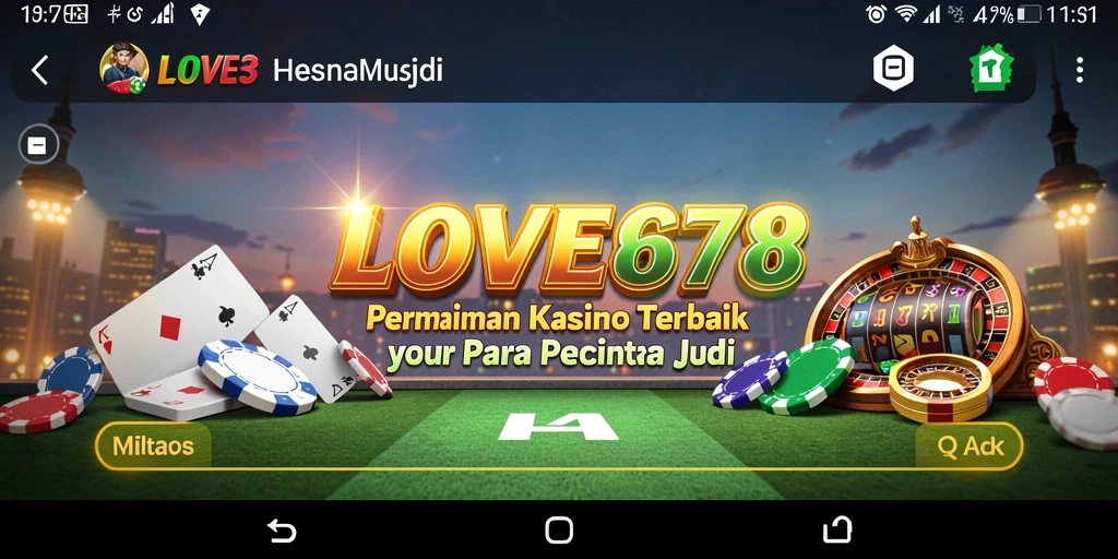 Tampilan menarik dari gameplay Kasino di LOVE678.