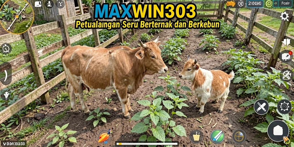 Tampilan screenshot gameplay <strong>MAXWIN303</strong> yang memukau dalam mengelola pertanian.
