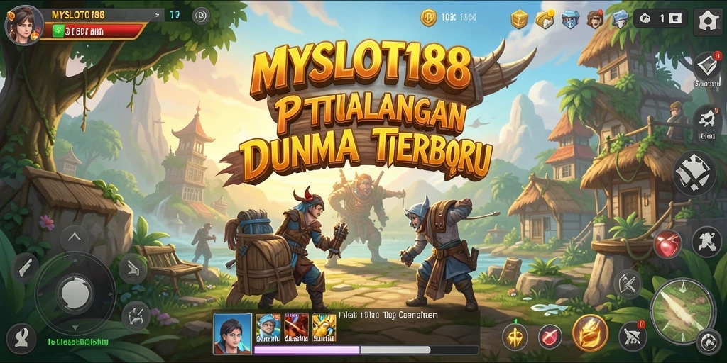 Screenshot gameplay MYSLOT188 menunjukkan aksi eksplorasi di dunia terbuka.