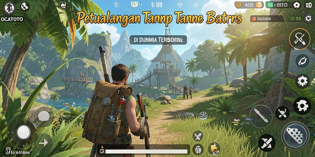 Screenshot gameplay OCATOTO menampilkan eksplorasi dunia yang menakjubkan.