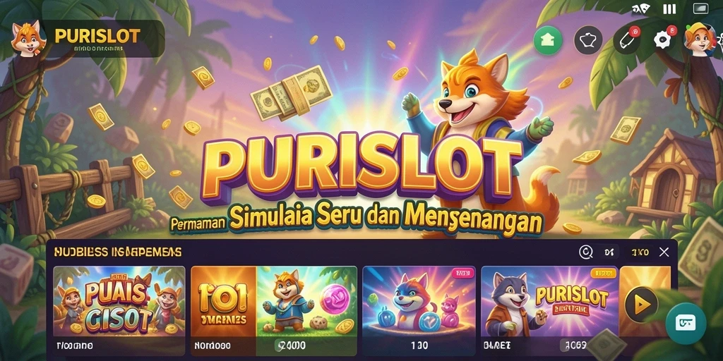 Tangkapan layar utama PURISLOT menampilkan gameplay yang menarik.