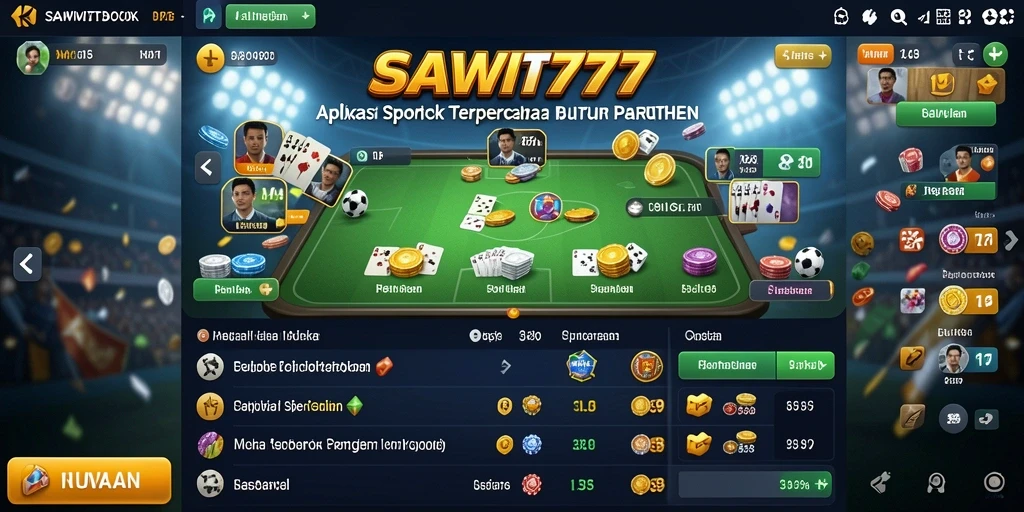 Tampilan gameplay Sportsbook di SAWIT777 yang menarik dan interaktif.