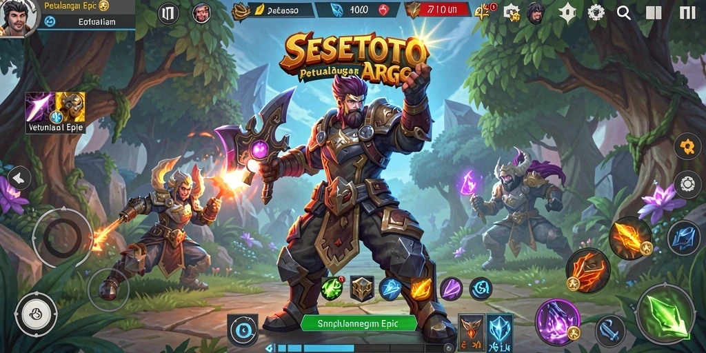 Tangkapan layar SESETOTO menampilkan aksi seru dalam pertempuran ARPG.