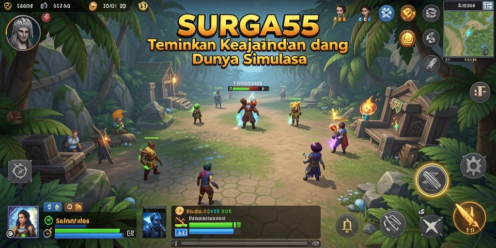 Tampilan gameplay SURGA55 yang memukau dan imersif.