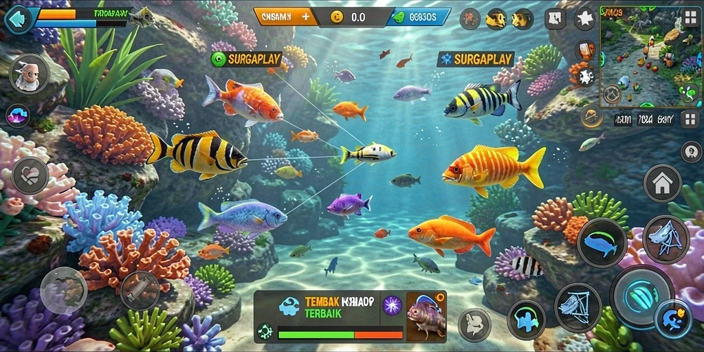 Tampilan gameplay SURGAPLAY yang seru dan menantang.
