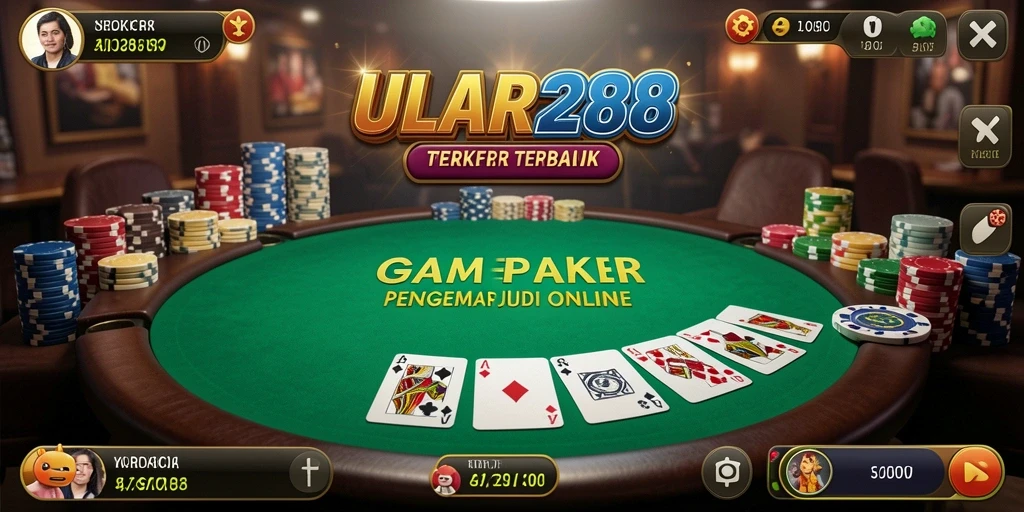 Tampilan menarik dari permainan Poker di ULAR288.