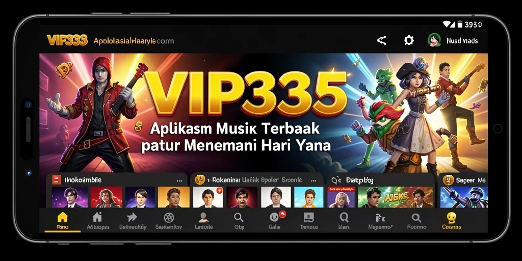 Tampilan gameplay <strong>VIP333</strong> yang menampilkan berbagai pilihan musik.