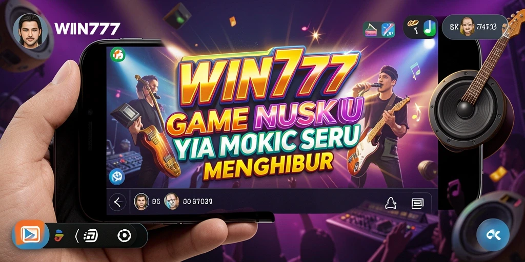 Tampilan gameplay seru dari WIN777 yang penuh dengan musik.