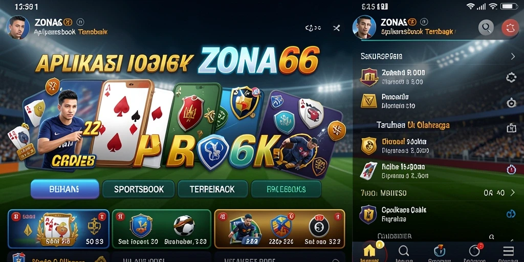 Tampilan gameplay <strong>ZONA66</strong> menunjukkan fitur taruhan olahraga yang menarik.