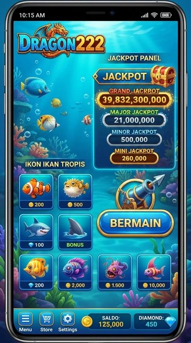 Pengguna sedang mencari aplikasi di pusat unduh dragon222